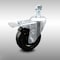 Service Caster 4 Inch SS Hard Rubber Swivel 12mm Threaded Stem Caster with Total Lock Brake SCC-SSTSTTL20S414-HRS-M1215 - alternate 2